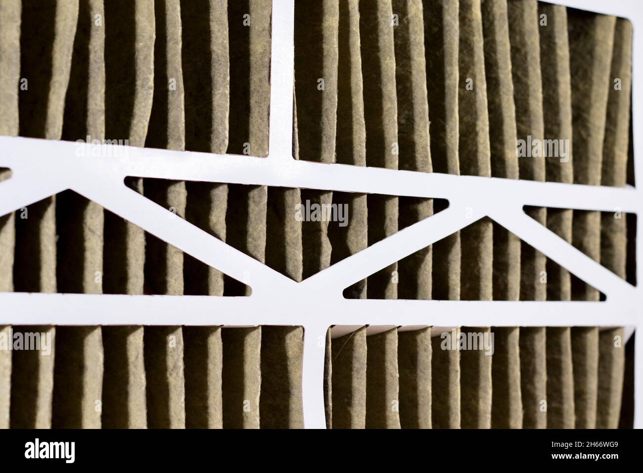 Air filter dirty home furnace filter needs changing Stock Photo Alamy