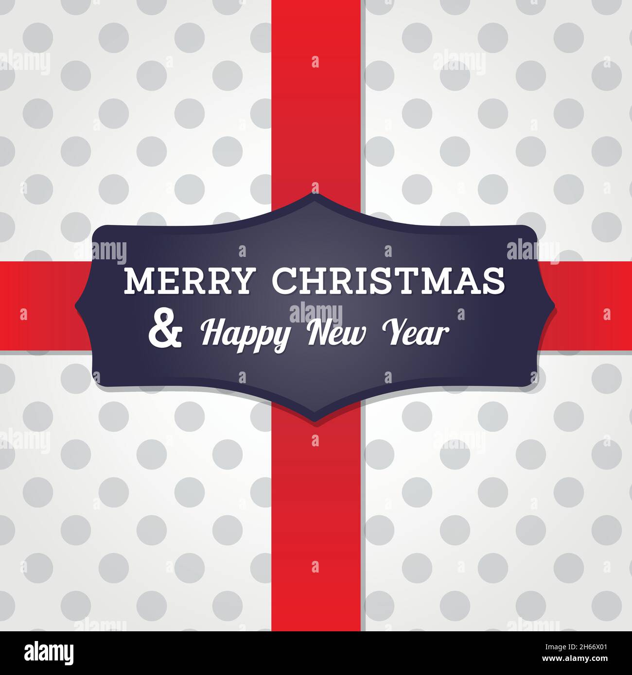 Merry Christmas and Happy New Year. Happy holidays. Gift tag