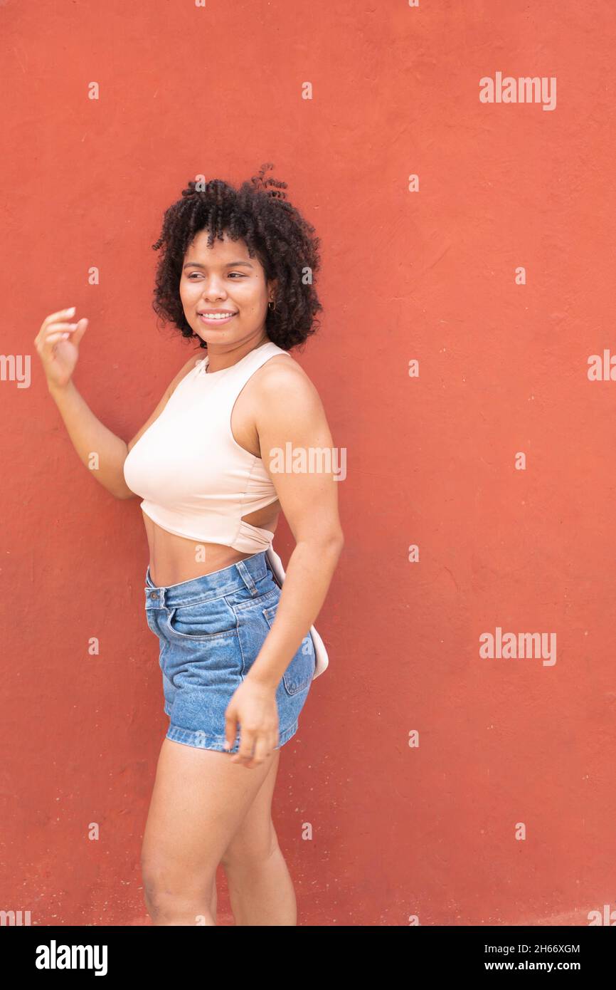Portrait of an attractive young woman with afro hair style Stock Photo ...