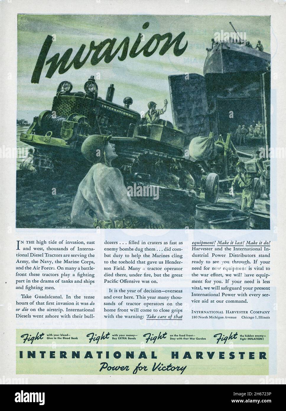 22 May 1944 issue of 'Time' newsmagazine advertising, USA Stock Photo