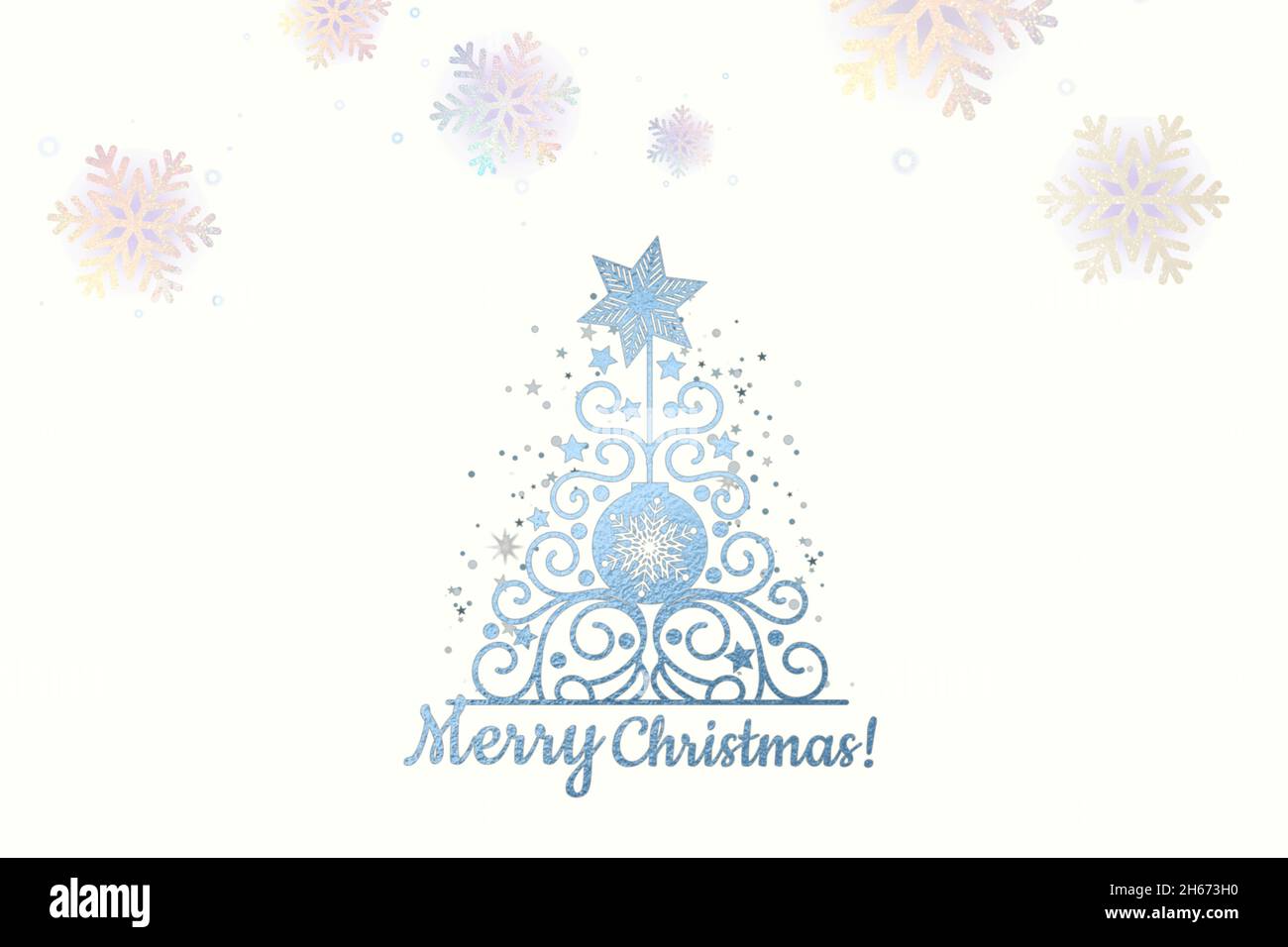 Christmas background with bokeh lights and Christmas tree Stock Photo ...