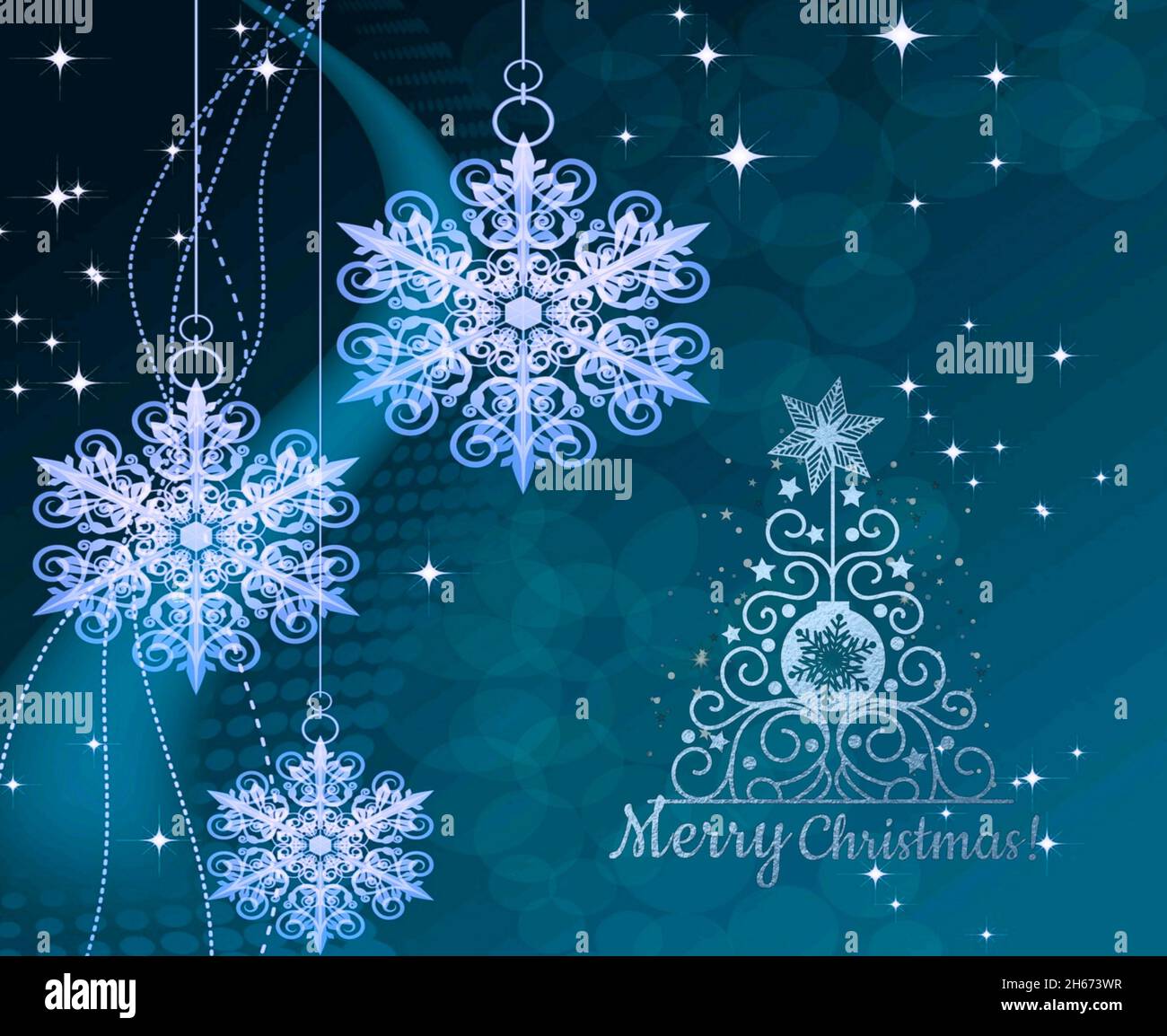 Christmas background with bokeh lights and Christmas tree Stock Photo ...