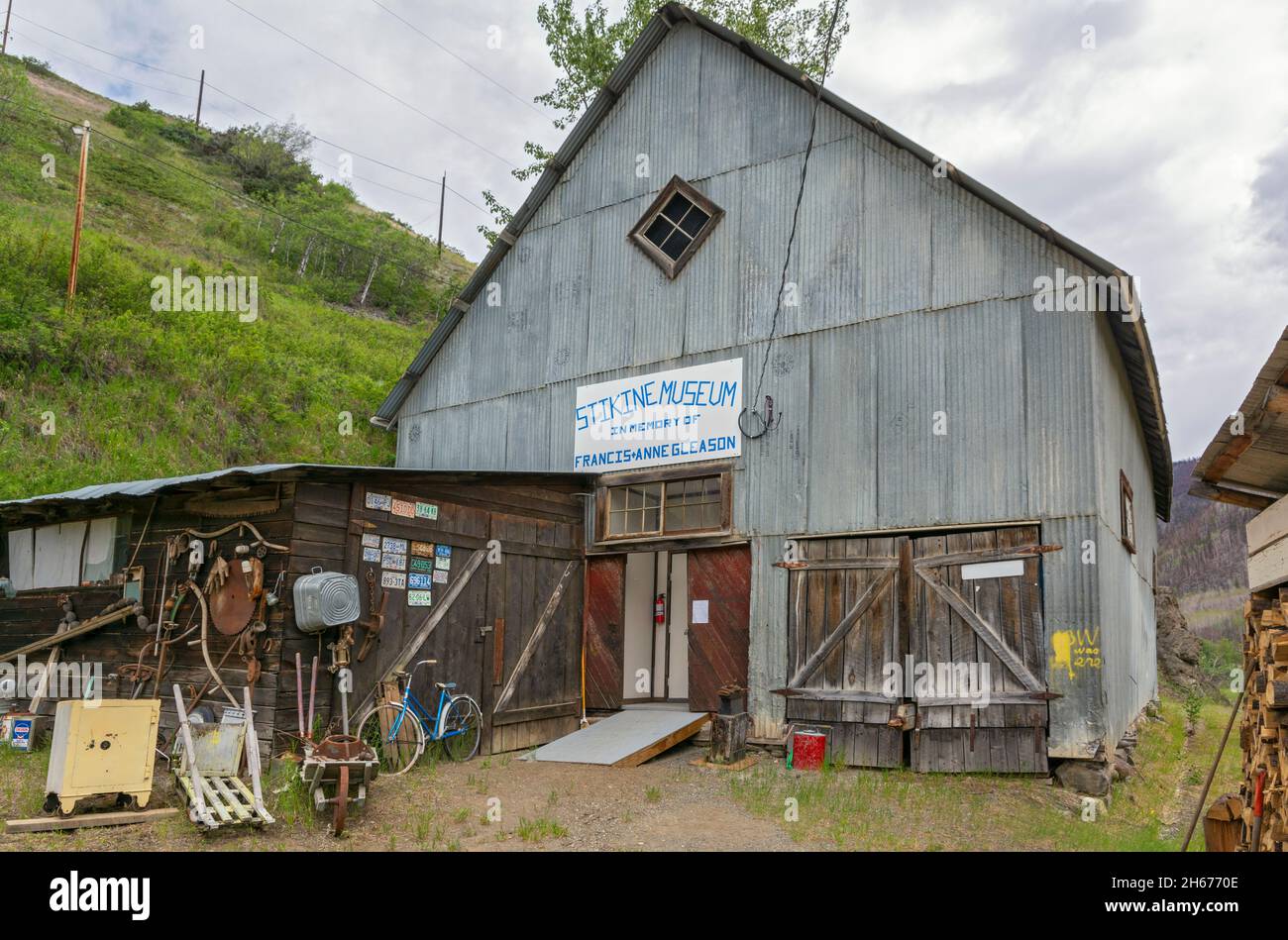 Canada, British Columbia, Telegraph Creek, Stikine Museum Stock Photo