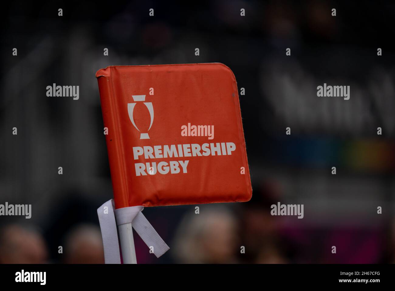 Premiership Rugby Cup Flag Stock Photo