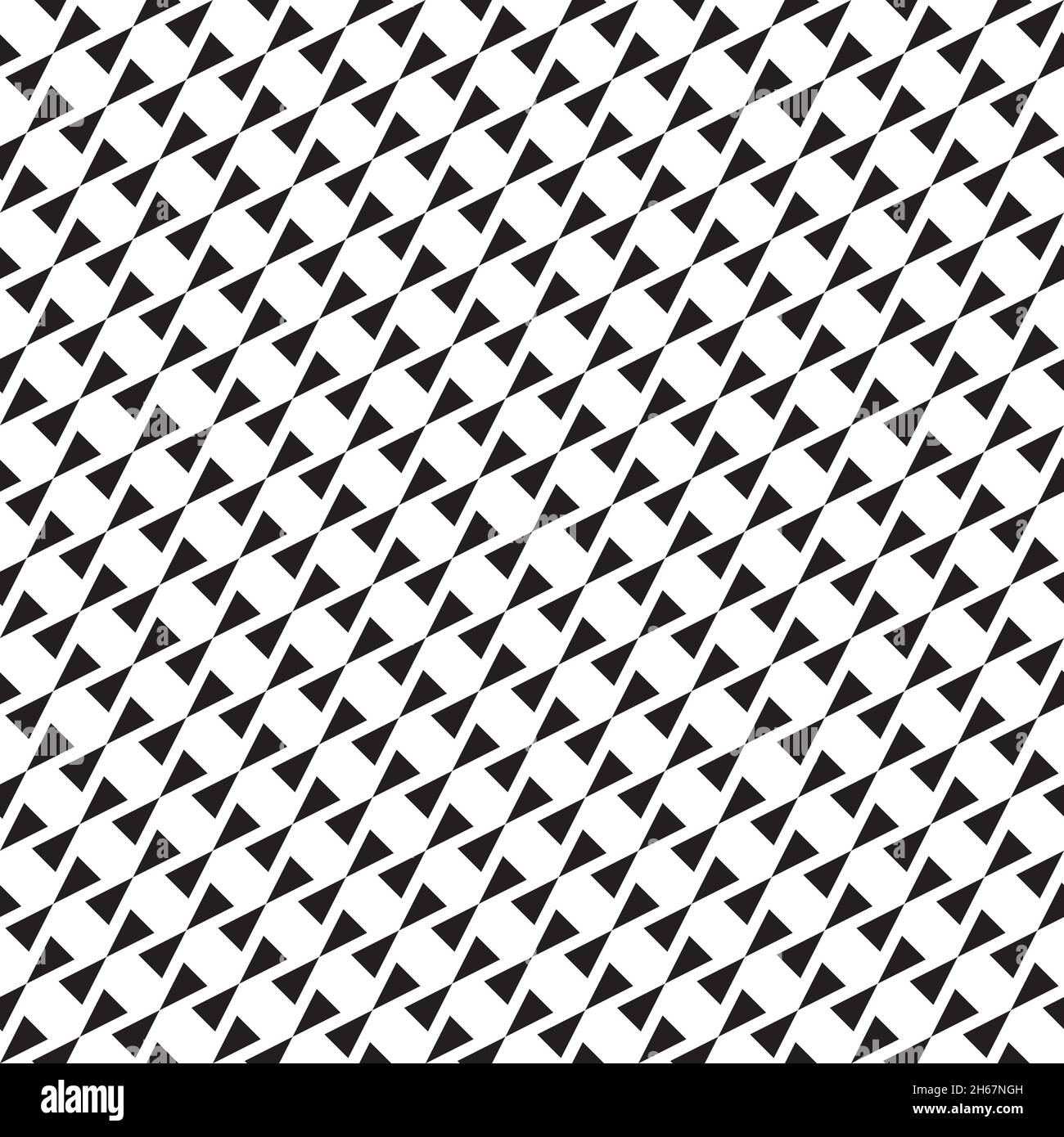 Seamless abstract geometric triangle interlock pattern Stock Vector