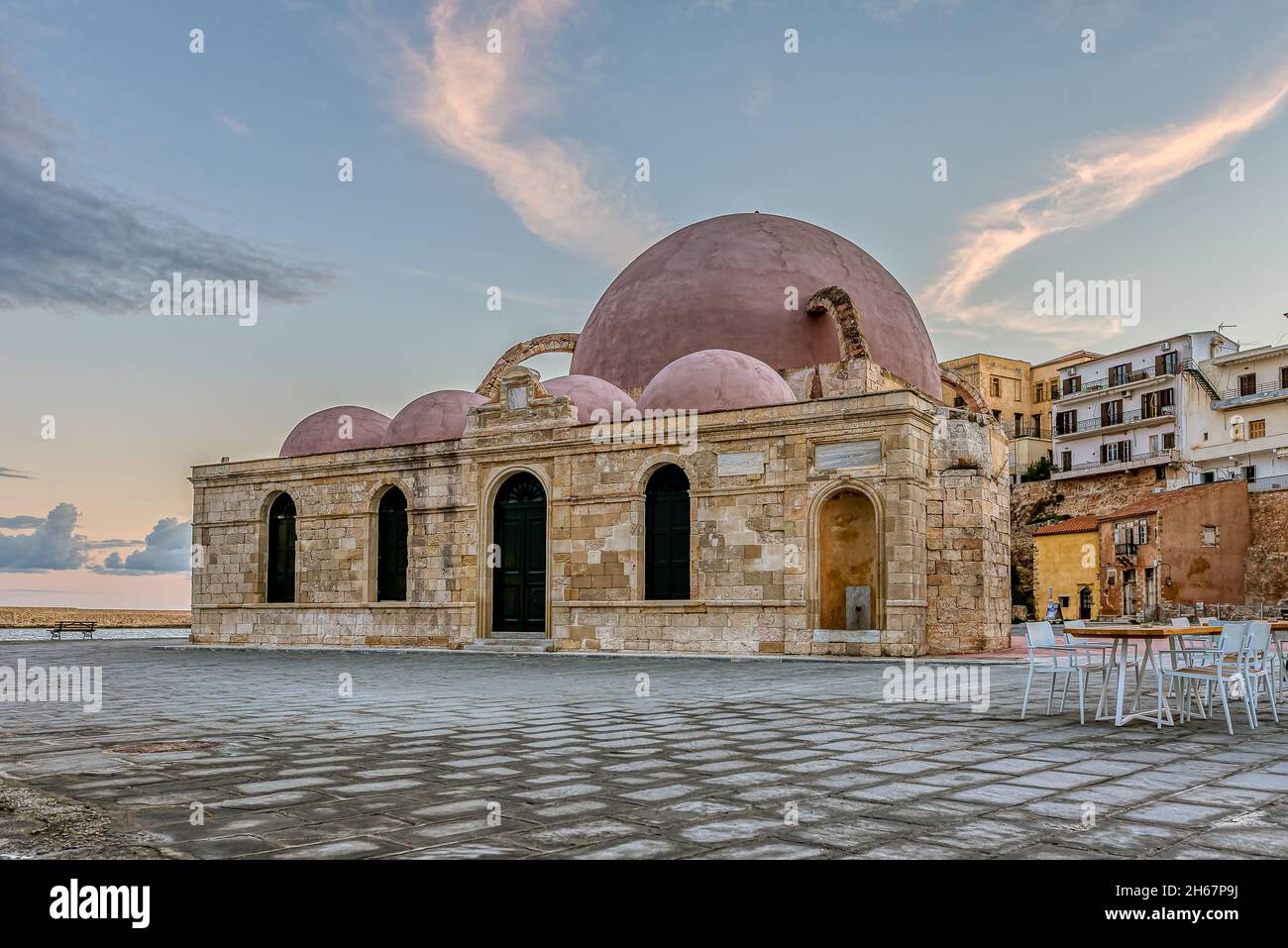 Küçük Hasan Pasha Mosque in Chania, Crete, Greece, October, 13, 2021 Stock Photo