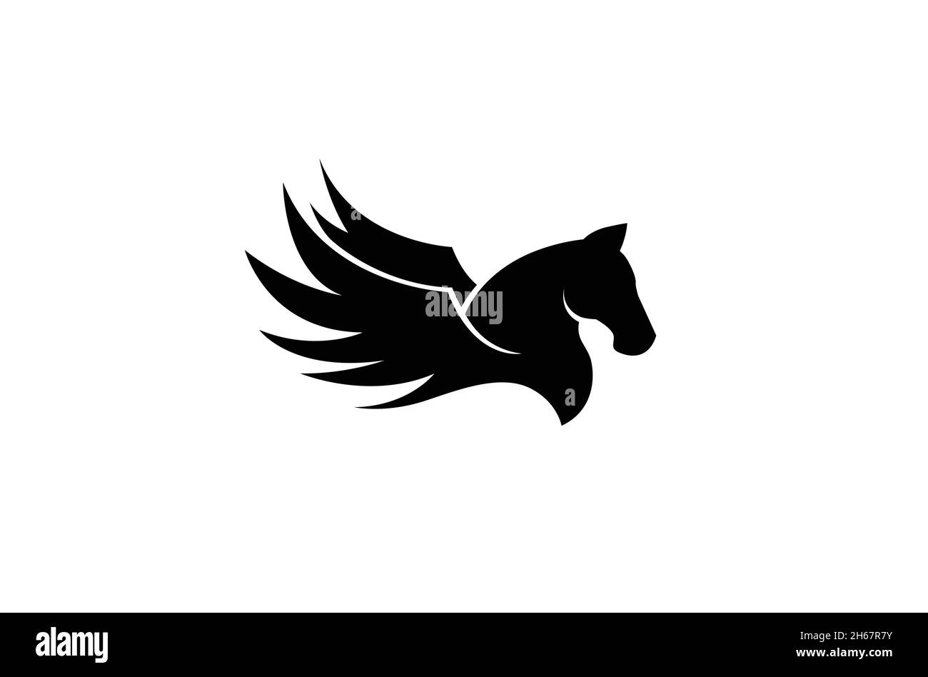 creative horse wings logo vector symbol Stock Vector Image & Art Alamy