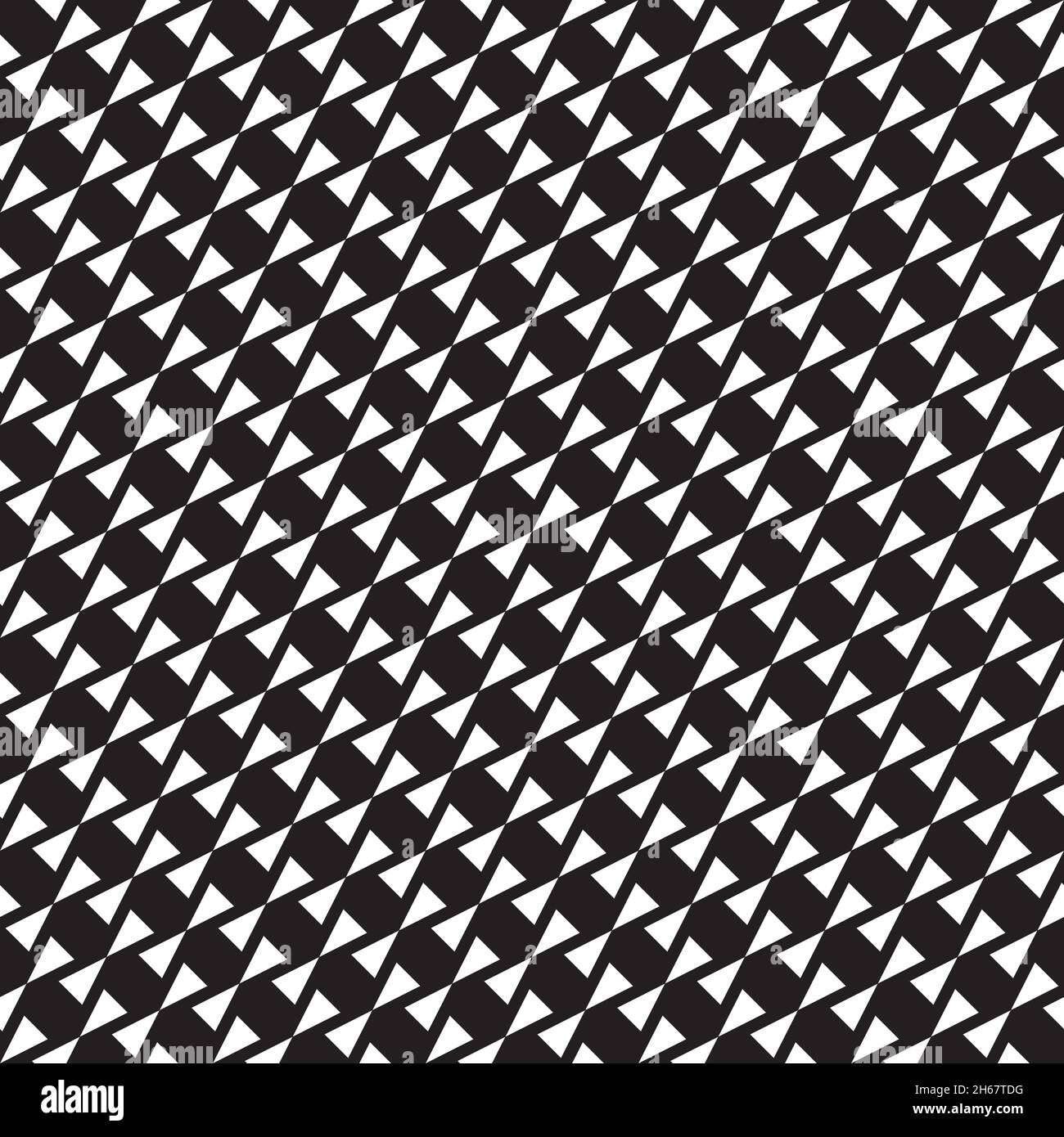 Seamless abstract geometric triangle interlock pattern Stock Vector