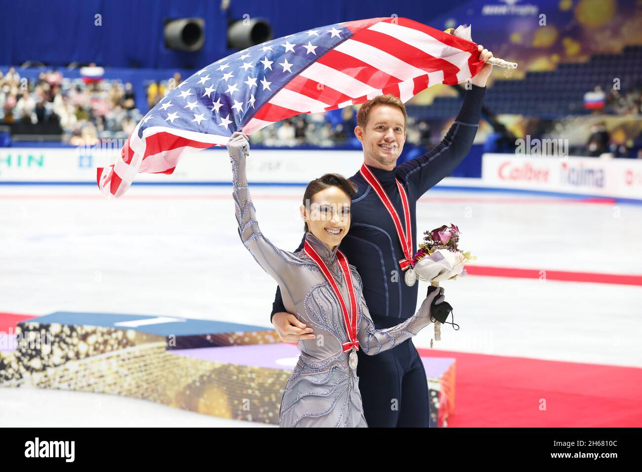 Madison Chock & Evan Bates (USA), NOVEMBER 13, 2021 Figure Skating