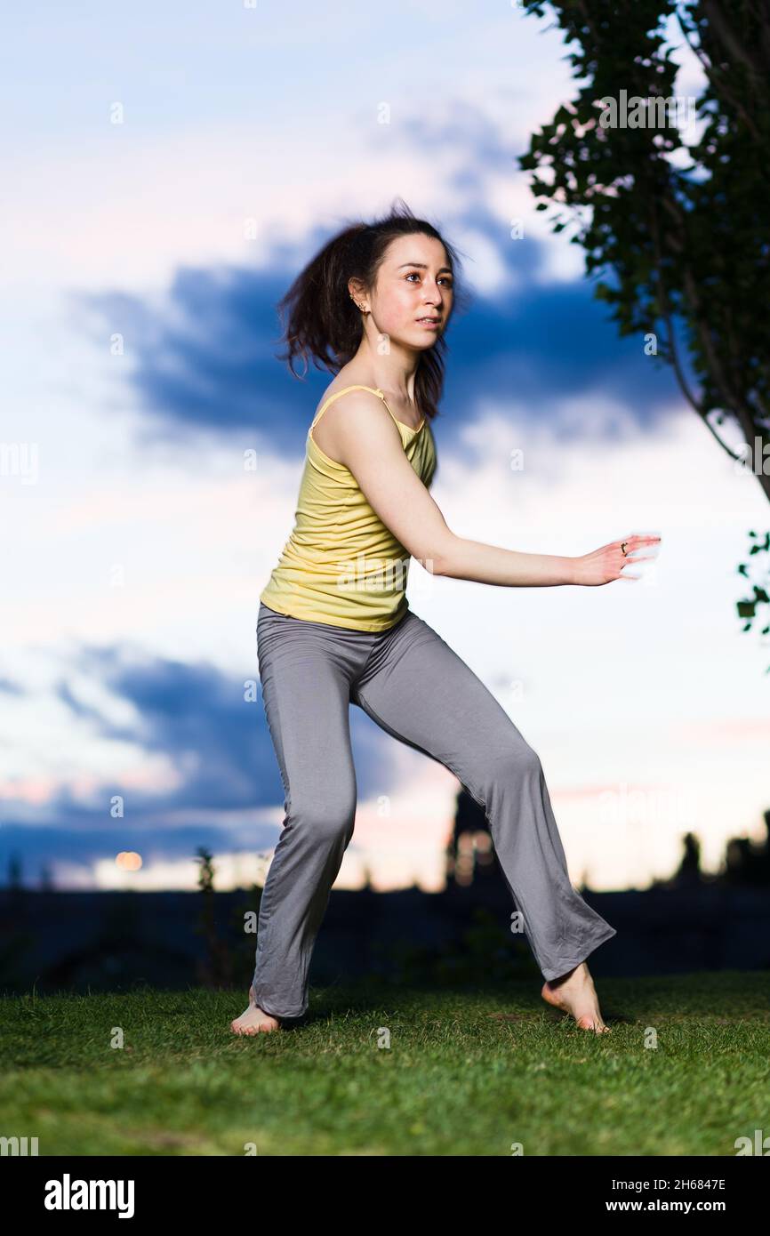 ballet ballerina dancer motion in happy joyful Rhythm . Hispanic woman ...