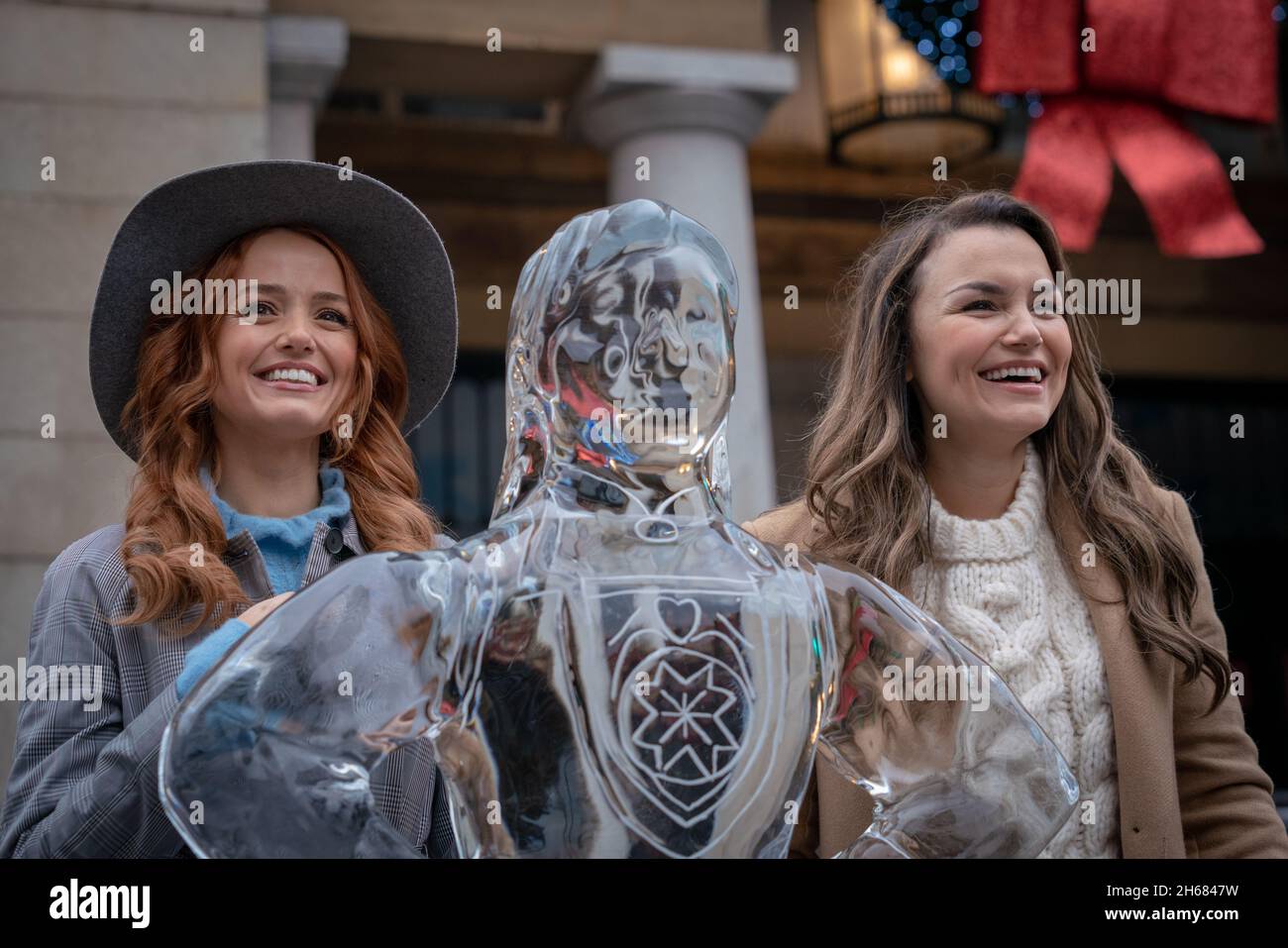 Cast of Disney theatre production ‘Frozen The Musical’, including