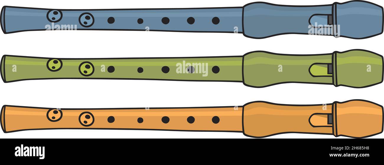 Recorders instrument Stock Vector Images Alamy