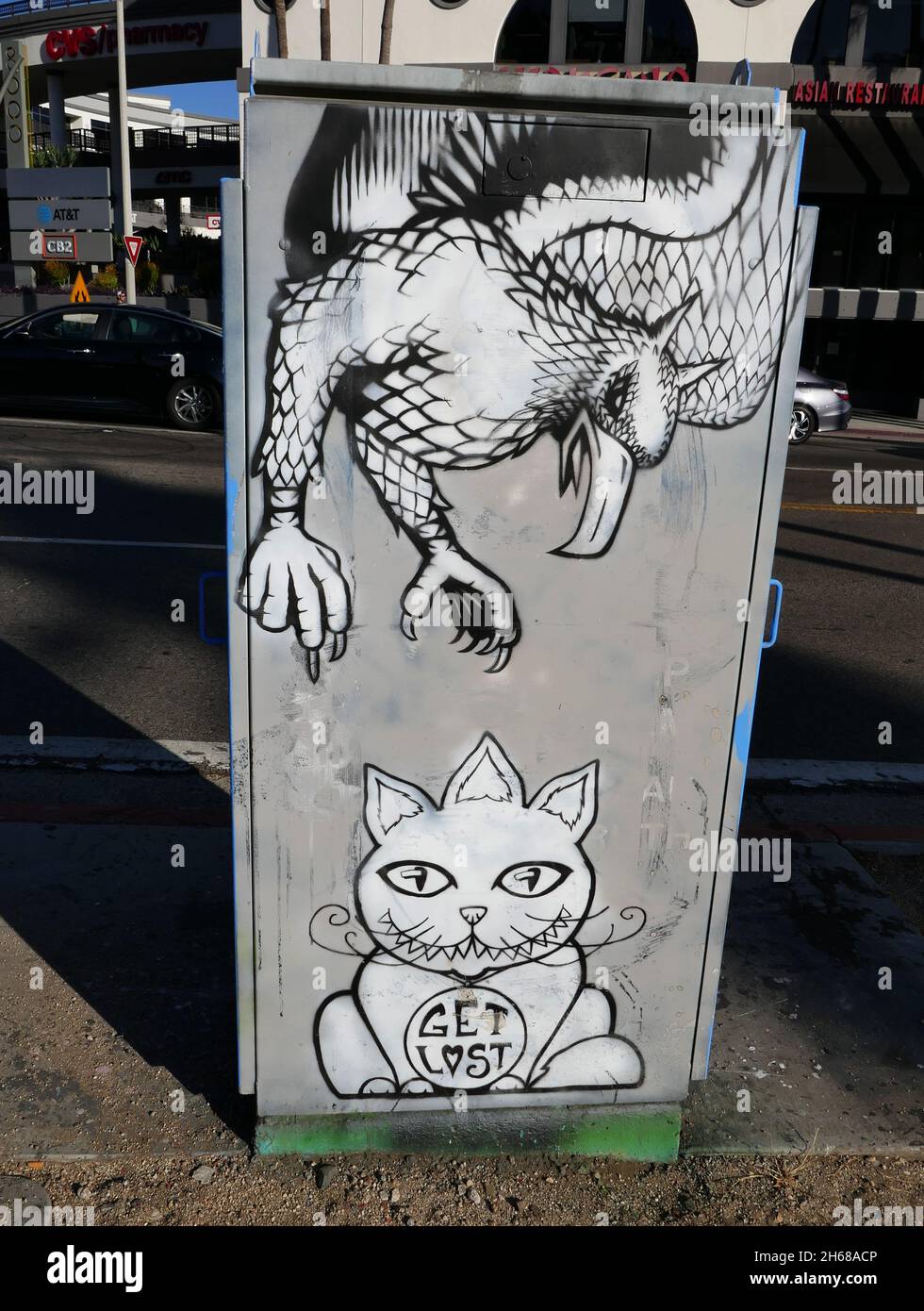 Los angeles mural cat hi-res stock photography and images - Alamy