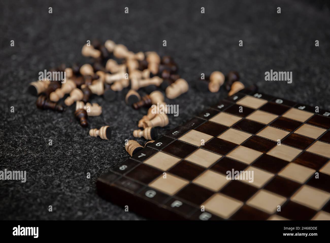 Chess Pieces Board Layout Stock Photo 666380395