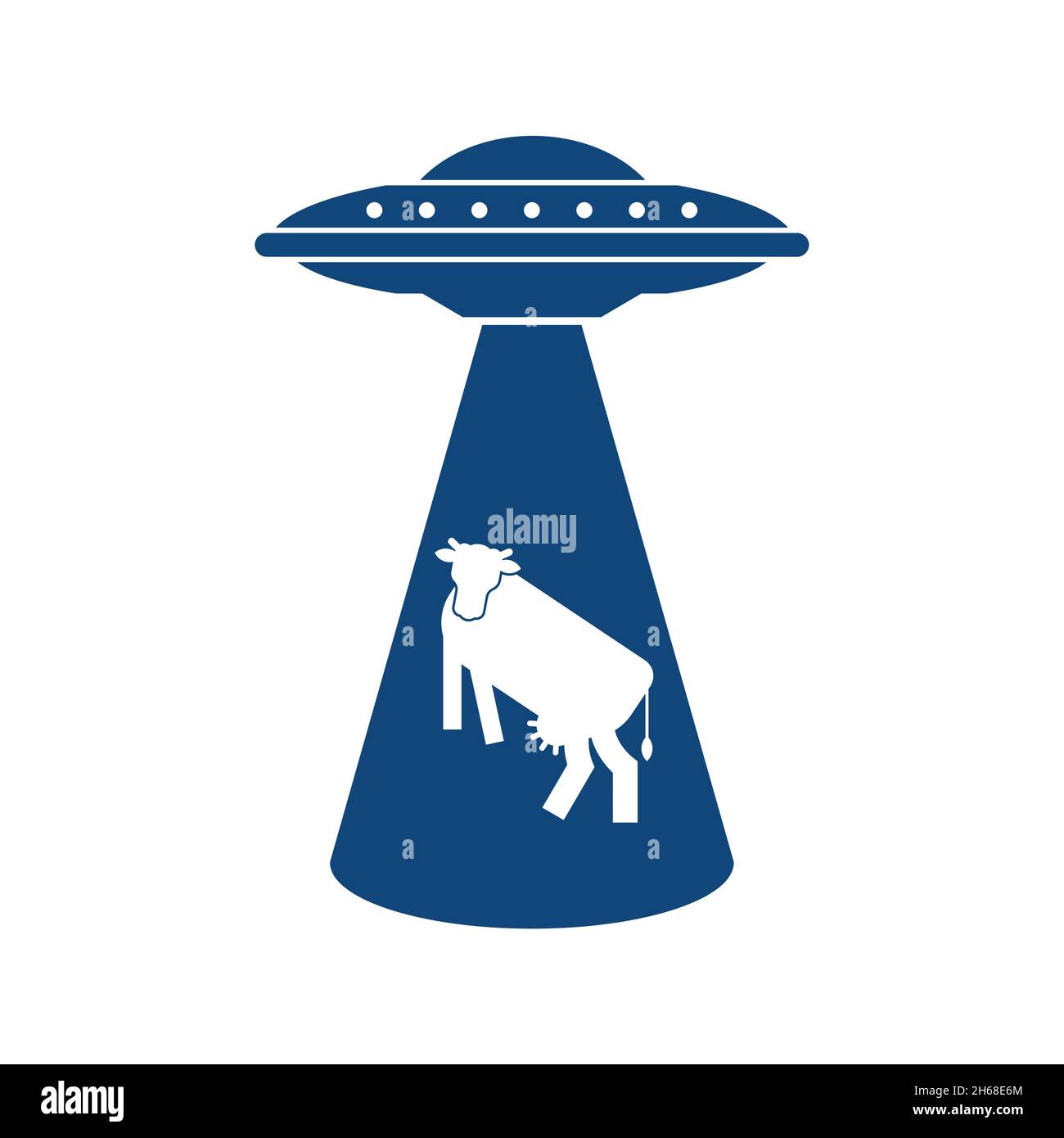 Ufo steals cow icon sign. Alien flying saucer and cows. Concept of  extraterrestrial civilizations and Experiments on another planet Stock  Vector Image & Art - Alamy