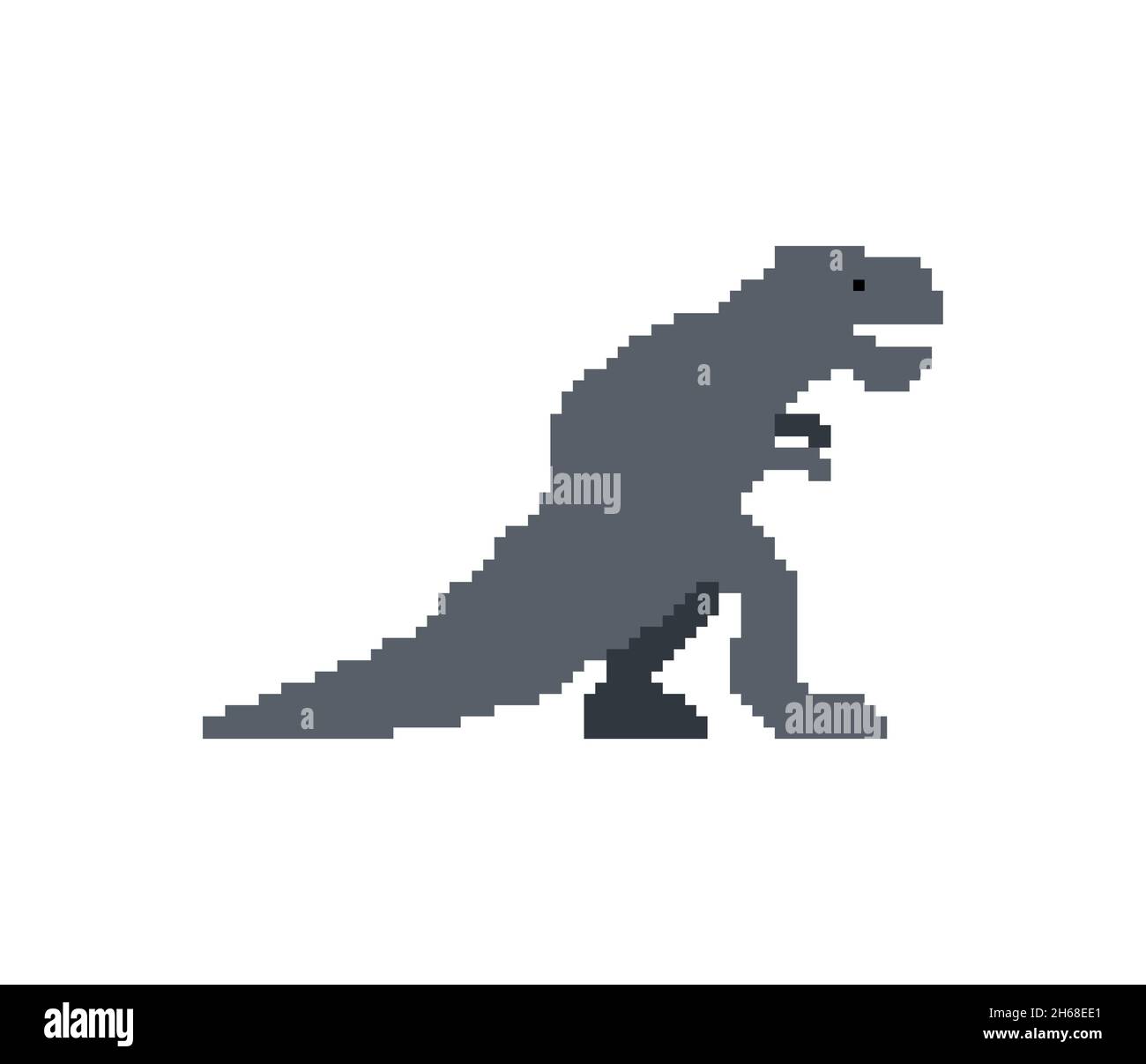 Dinosaur Trex 8 Bit Pixel Art Arcade Game Cartoon - Arte vetorial de stock  e mais imagens de Jogo de Vídeo - Jogo de Vídeo, Personagem fictícia,  Personagens - iStock