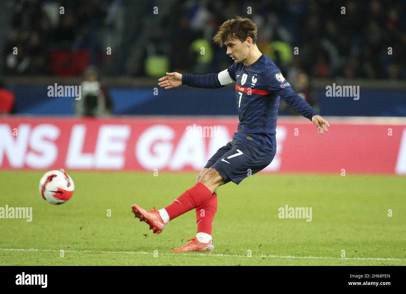 Antoine Griezmann of France during the FIFA World Cup 2022, Qualifiers Group D football match between France and Kazakhstan on November 13, 2021 at Parc des Princes, Paris, France - Photo: Jean Catuffe/DPPI/LiveMedia Stock Photo