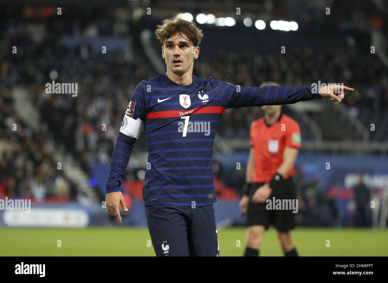 Antoine Griezmann of France during the FIFA World Cup 2022, Qualifiers Group D football match between France and Kazakhstan on November 13, 2021 at Parc des Princes, Paris, France - Photo: Jean Catuffe/DPPI/LiveMedia Stock Photo