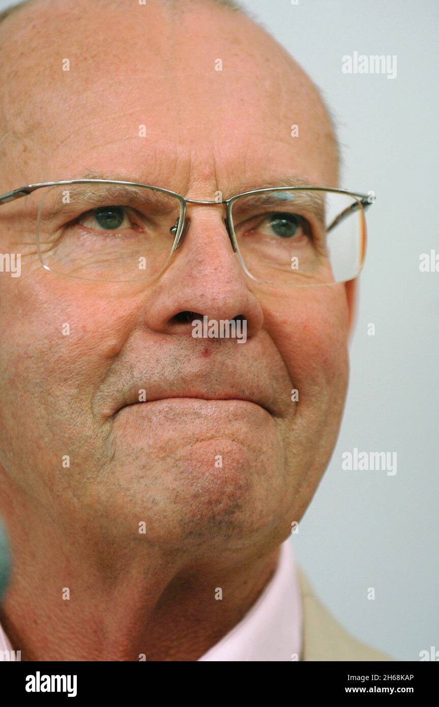 ***FILE PHOTO*** South African novelist Wilbur Smith attends the 13th Book World fair in Prague, Czech Republic, on May 5, 2007. (CTK Photo/Stanislav Stock Photo