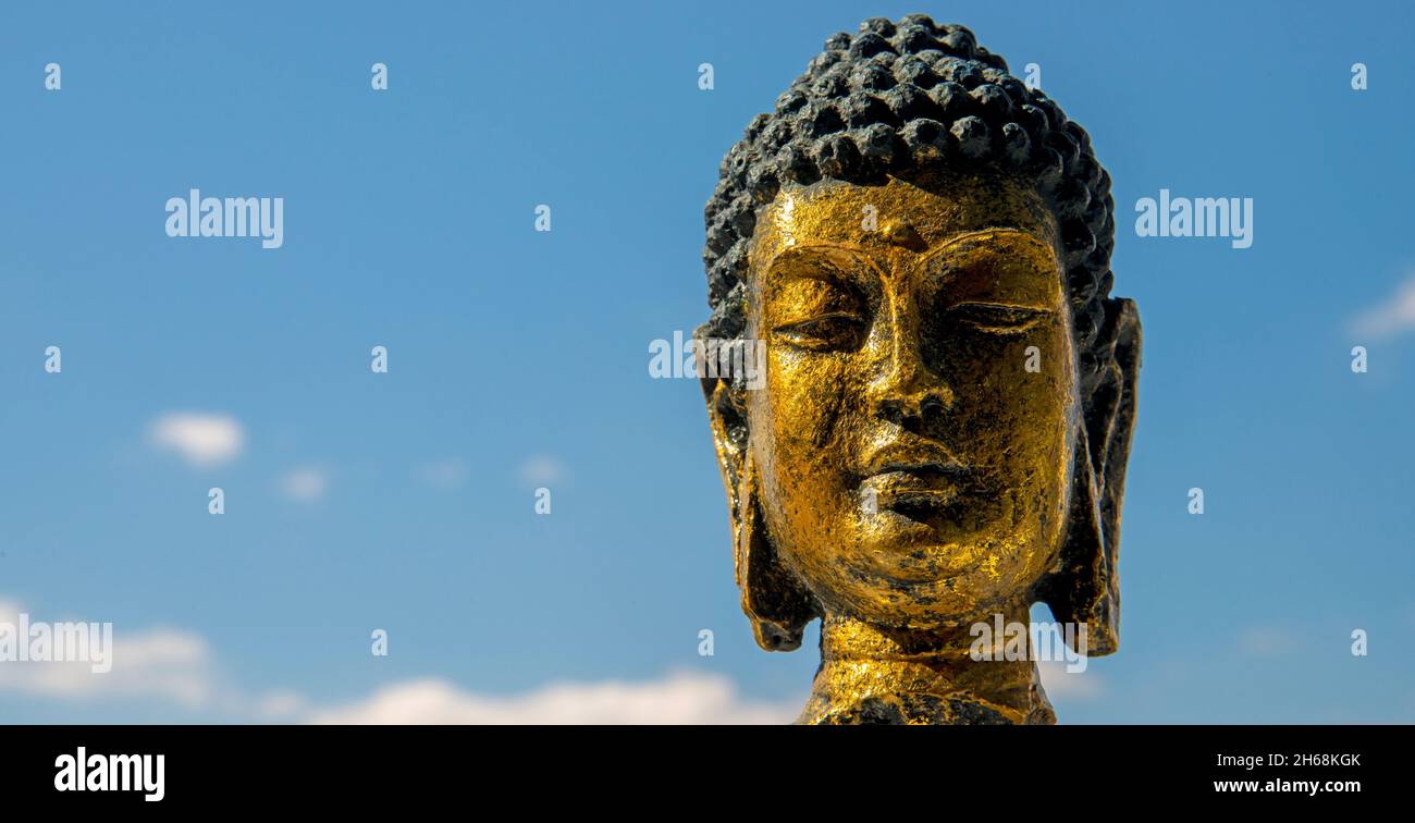 buddha statue in calm rest pose.Shakyamuni Buddha is a spiritual