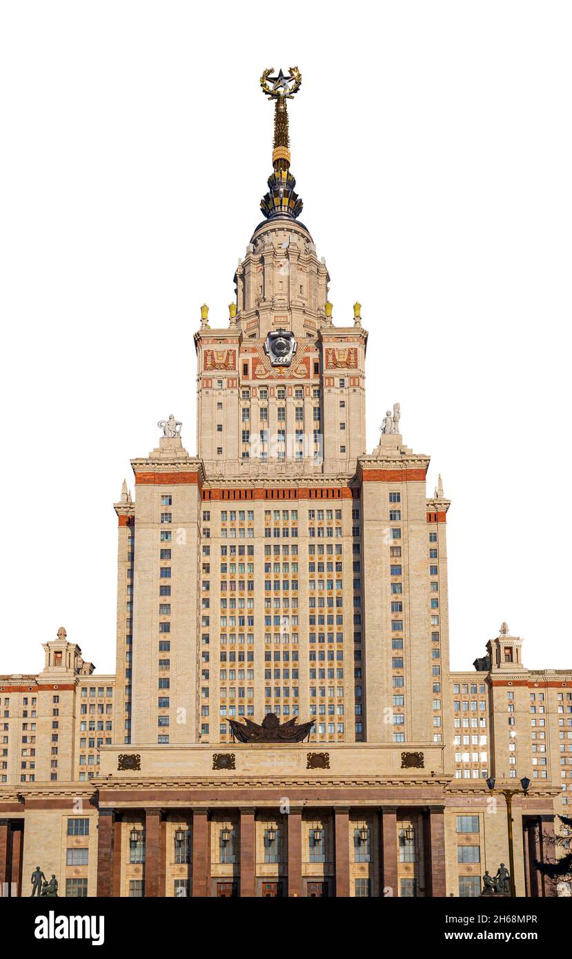 Main building of Lomonosov Moscow State University on Sparrow Hills(on ...
