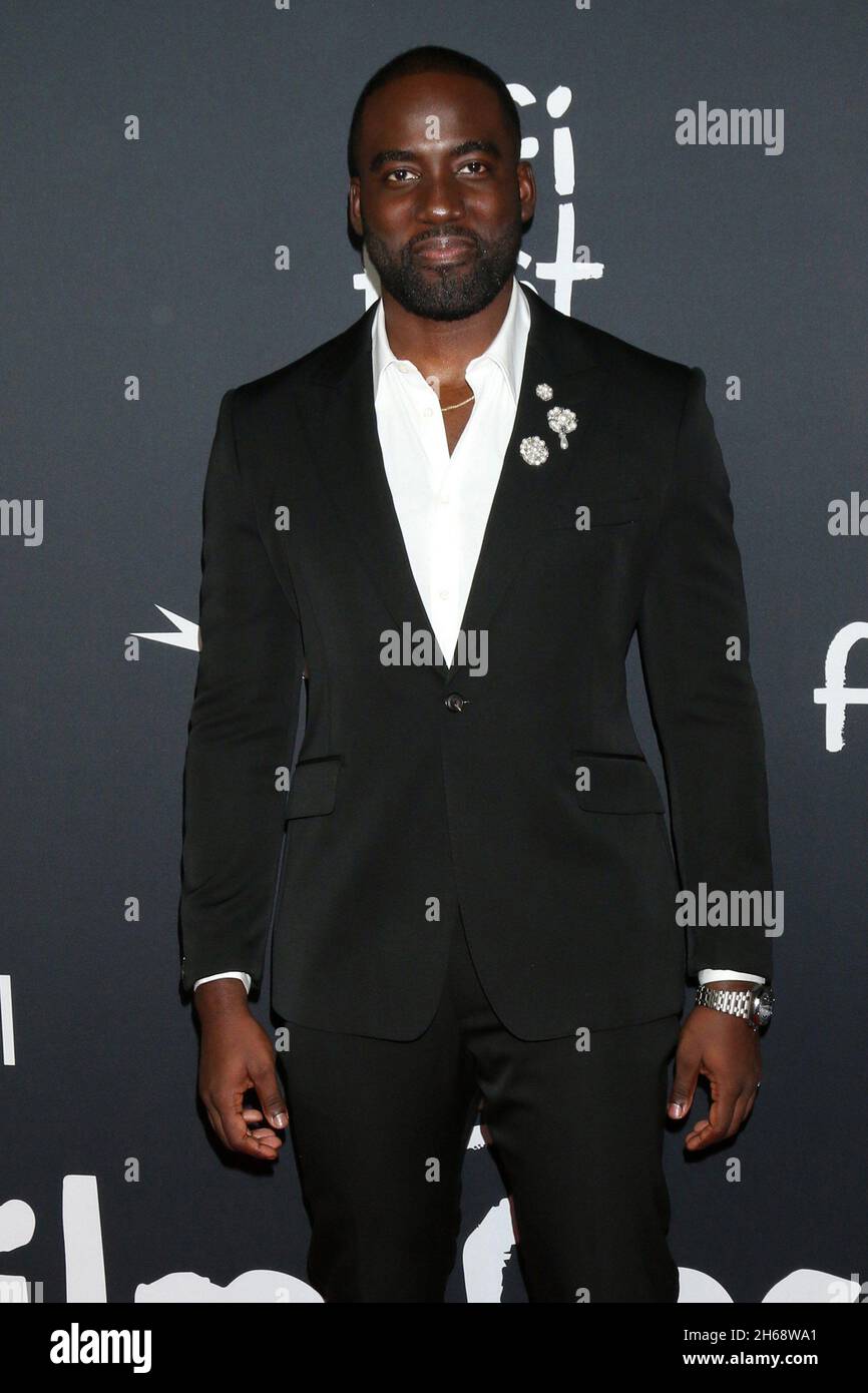 Los Angeles, CA. 13th Nov, 2021. Shamier Anderson at arrivals for BRUISED Premiere at 2021 AFI FEST, TCL Chinese Theatre, Los Angeles, CA November 13, 2021. Credit: Priscilla Grant/Everett Collection/Alamy Live News Stock Photo