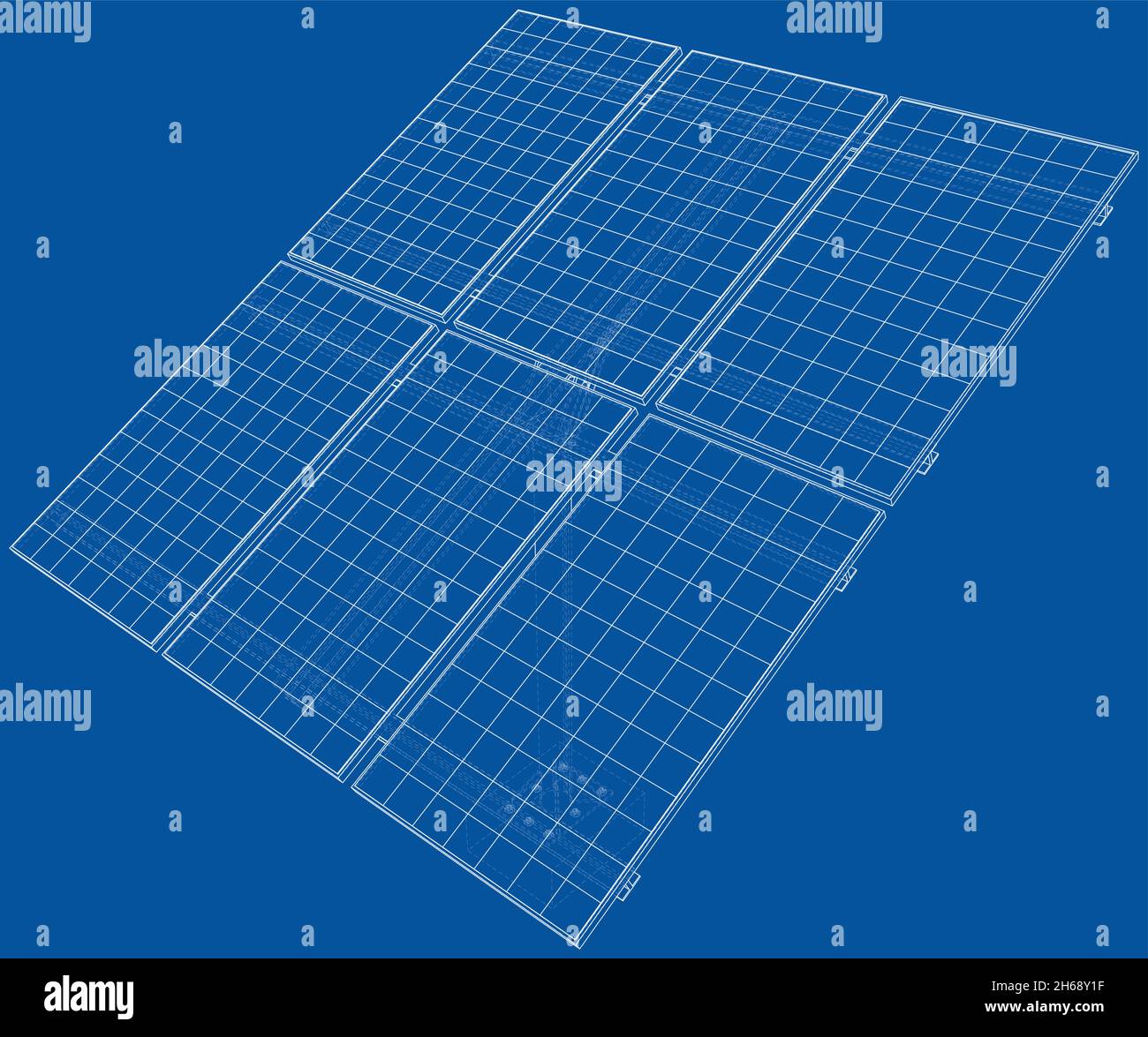 Solar Panel Concept. Vector rendering of 3d Stock Vector Image & Art ...