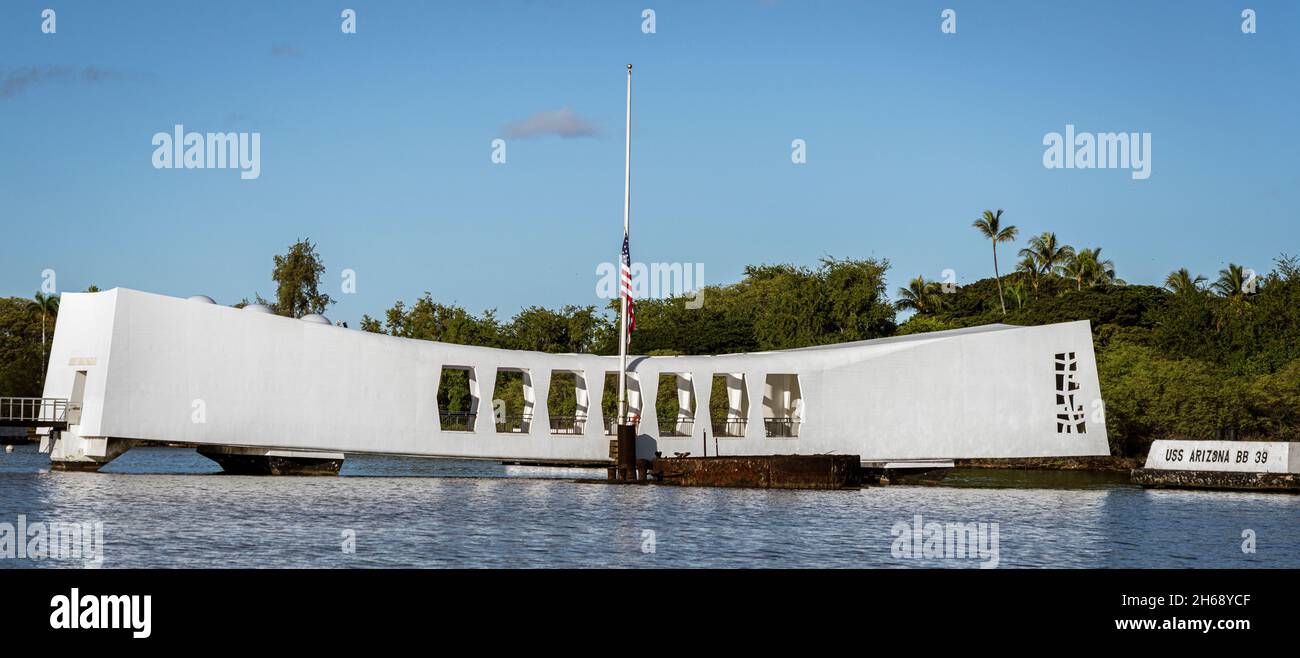 Waikiki, Honolulu, Hawaii Oct 31, 2021Pearl Harbor memorial building