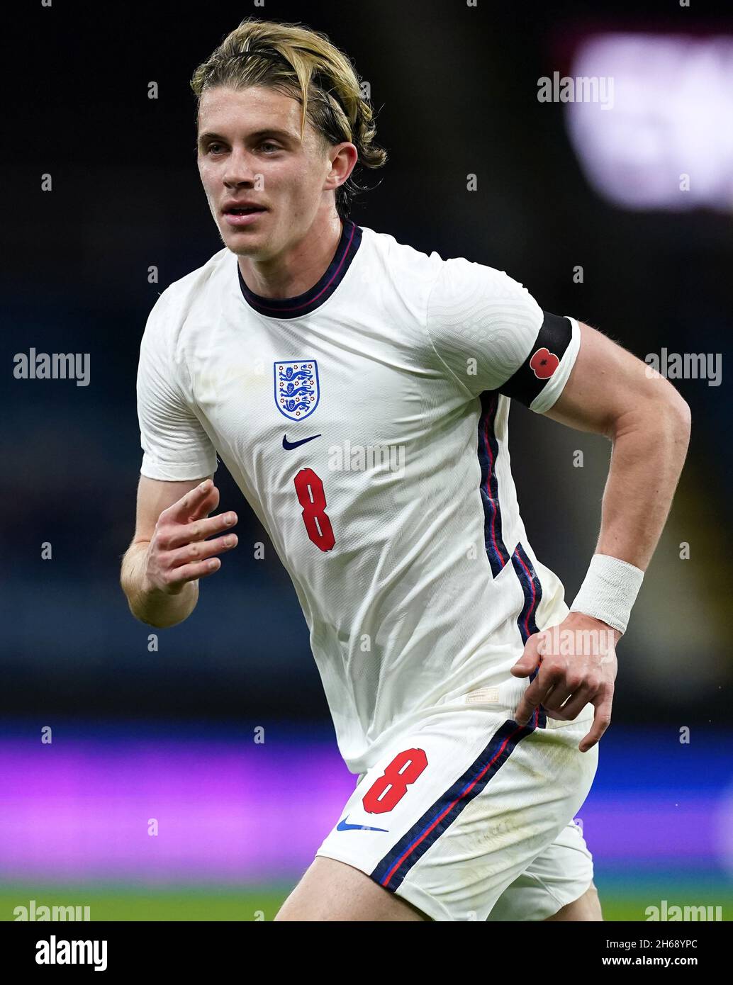 File photo dated 11-11-2021 of England's Conor Gallagher who has received his first England call-up ahead of the World Cup qualifier against San Marino, while Jordan Henderson, Jack Grealish, Raheem Sterling, Mason Mount and Luke Shaw will not travel, the Football Association has announced. Issue date: Sunday November 14, 2021. Stock Photo