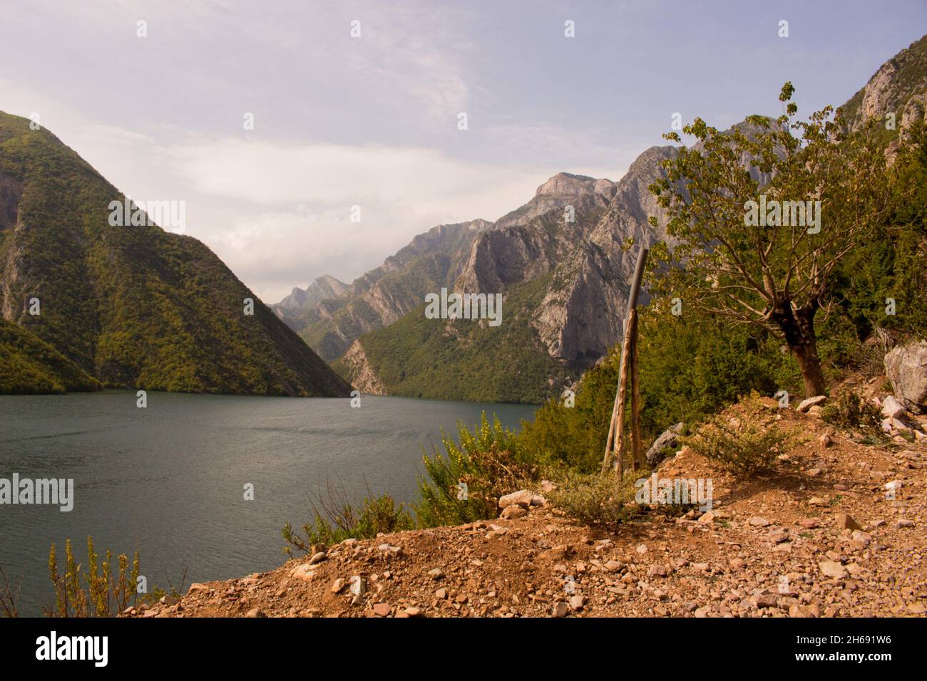 Views azure mountain lake hi-res stock photography and images - Alamy