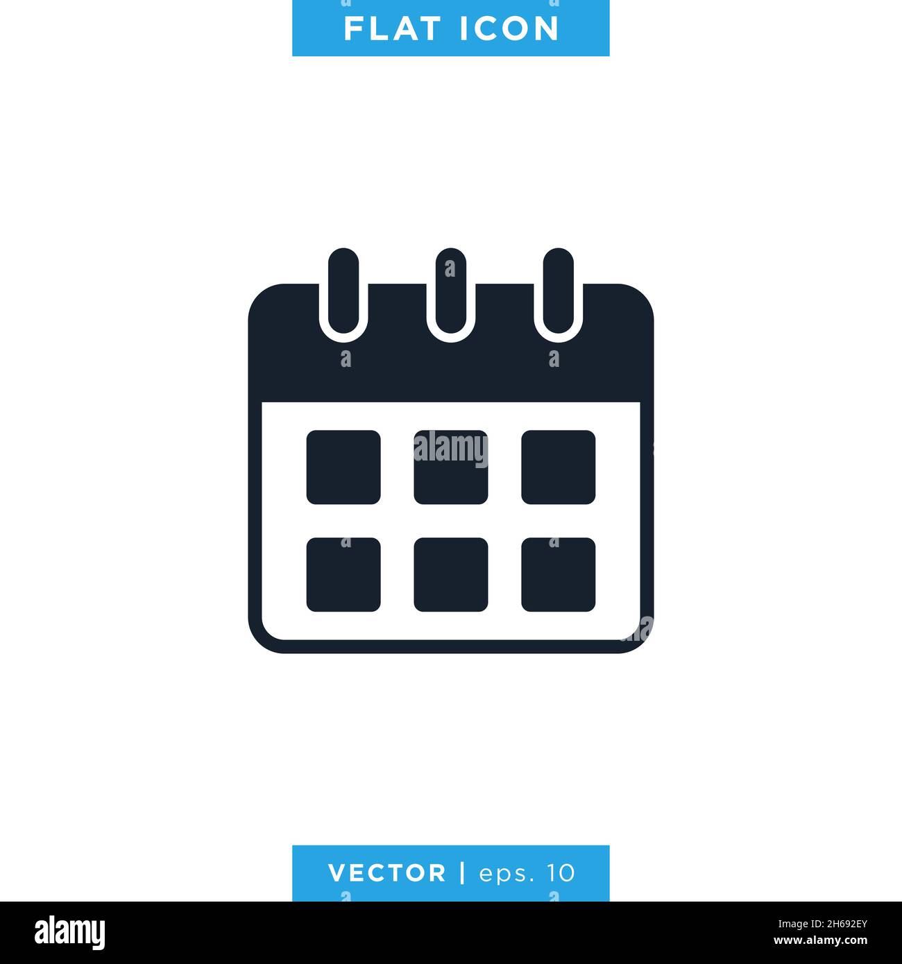 Calendar icon vector stock illustration design template. Vector eps 10. Stock Vector