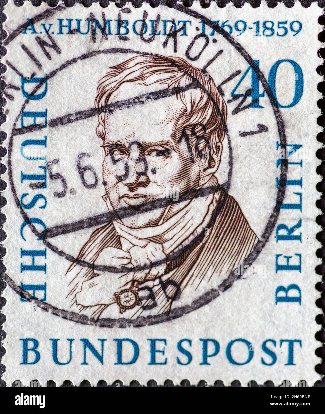 GERMANY, Berlin - CIRCA 1959: a postage stamp from Germany, Berlin ...