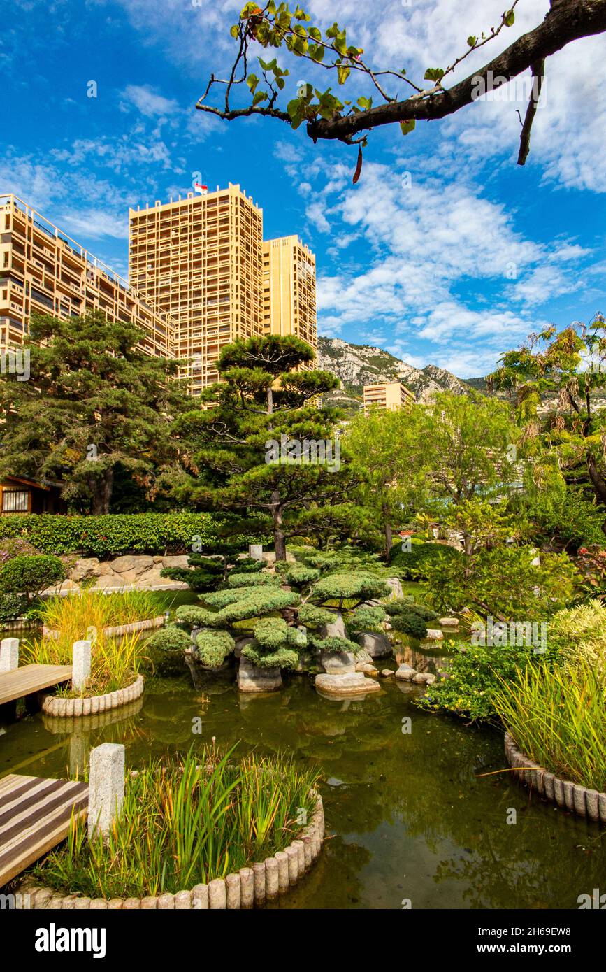The Japanese Gardens in Monaco, France - Principality of Monaco, Monaco ...