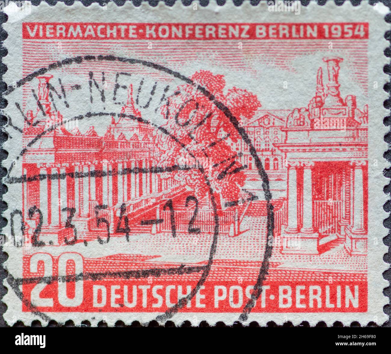 GERMANY, Berlin - CIRCA 1952: a postage stamp from Germany, Berlin ...