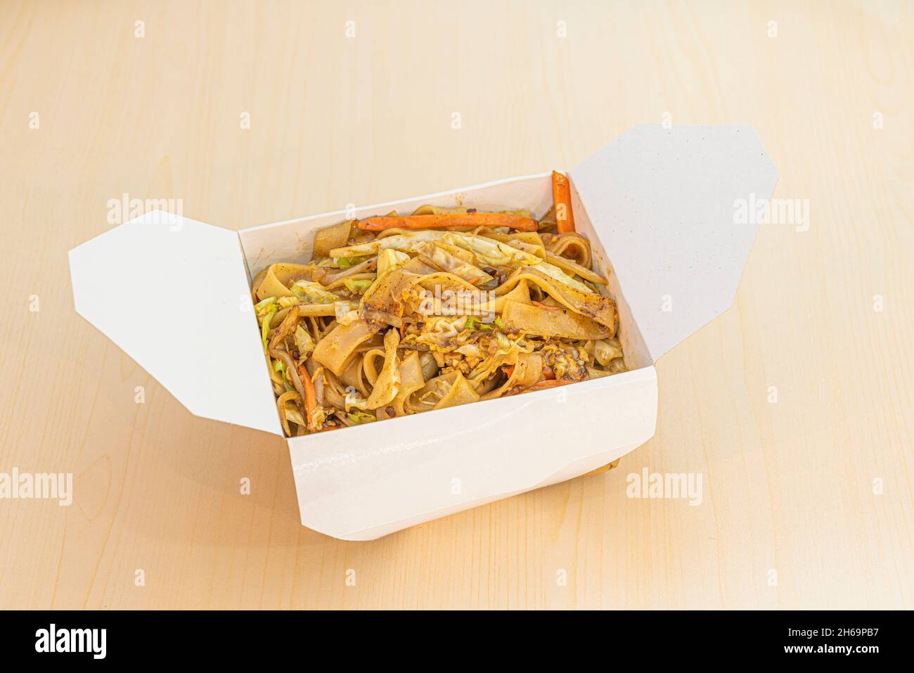 Pad thai, rice noodles, fish sauce, tamarind paste, red pepper, bean