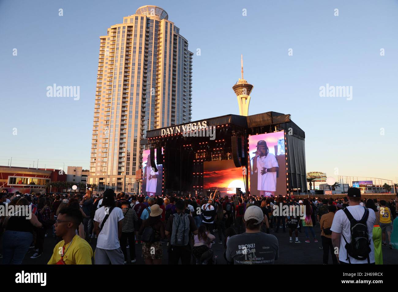 Las Vegas, United States. 14th Nov, 2021. A view of the ‘Frank' stage