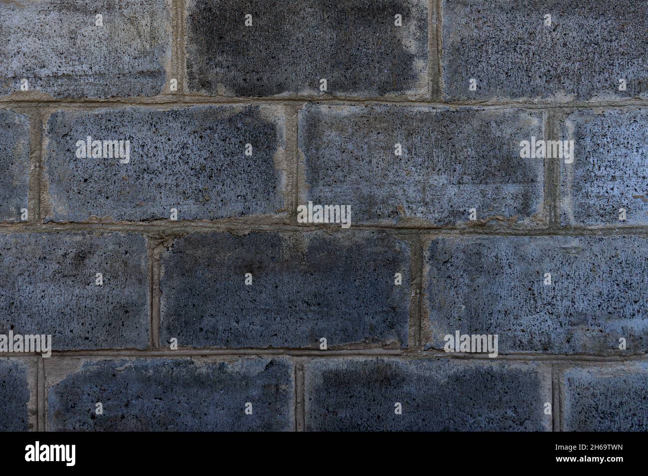 Texture or background of a gray brick wall Stock Photo