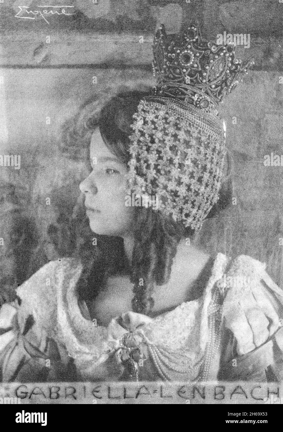 Frank Eugene photograph of Gabriella Lenbach - c1909. Stock Photo