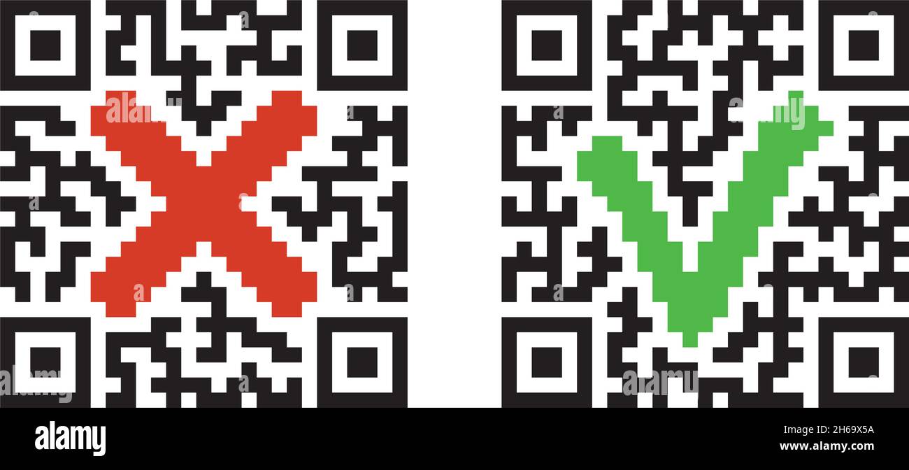 Sticker for Covid-19 Certificate QR-Code control. Vector sign. Stock Vector