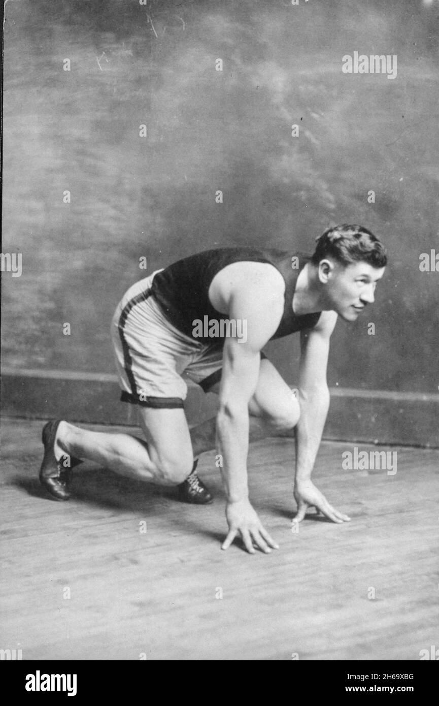Jim Thorpe Native American Olympic gold medal winner c1910 Stock