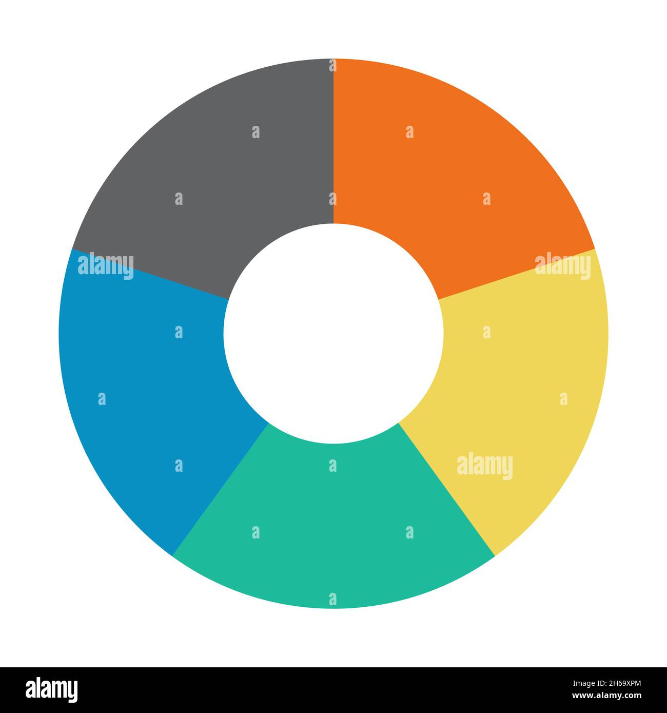 Infographic pie chart. Cycle presentation diagram 5 section. Vector ...