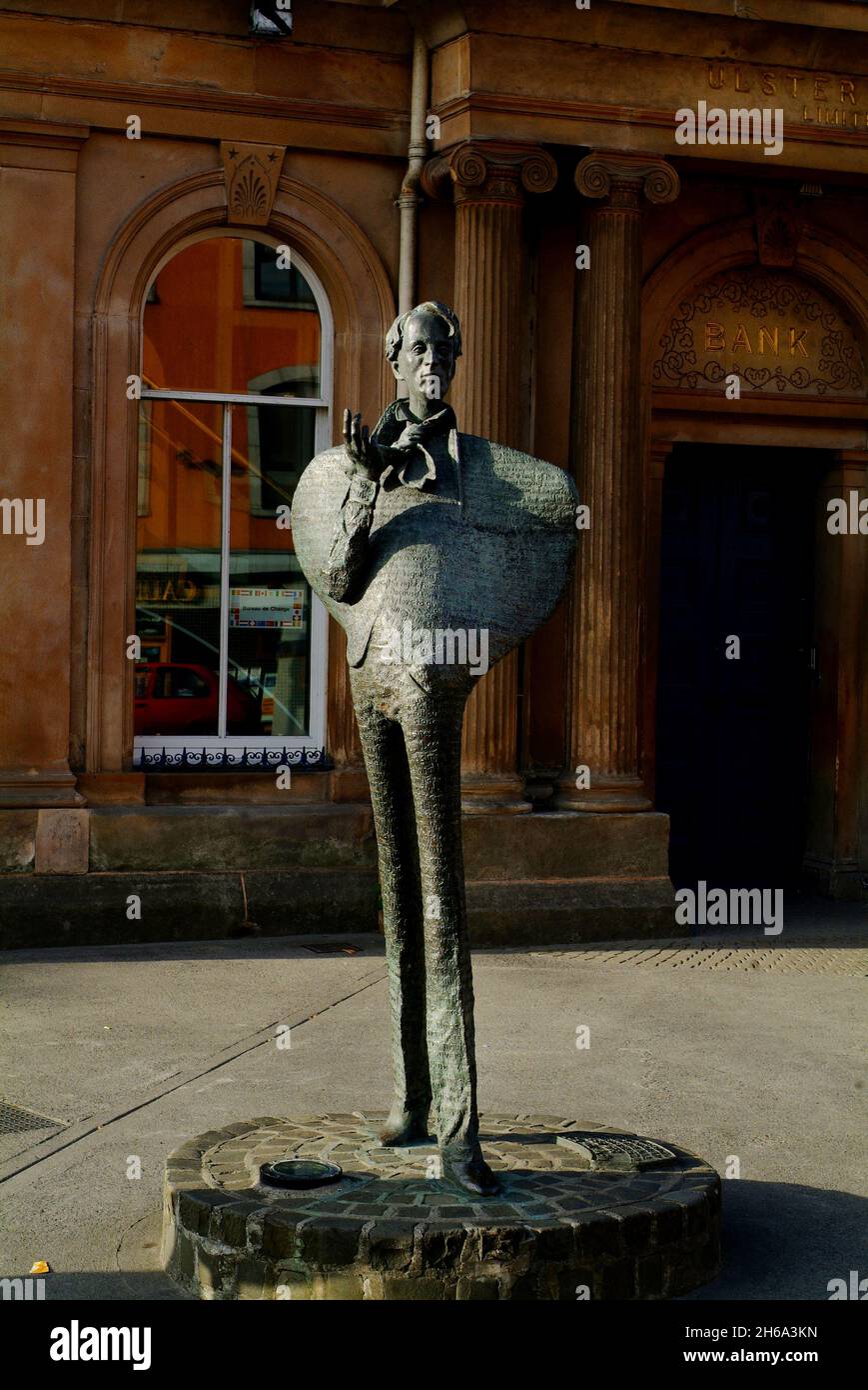 The Statue of W.B.Yeats in Sligo Town, County Sligo, Ireland Stock