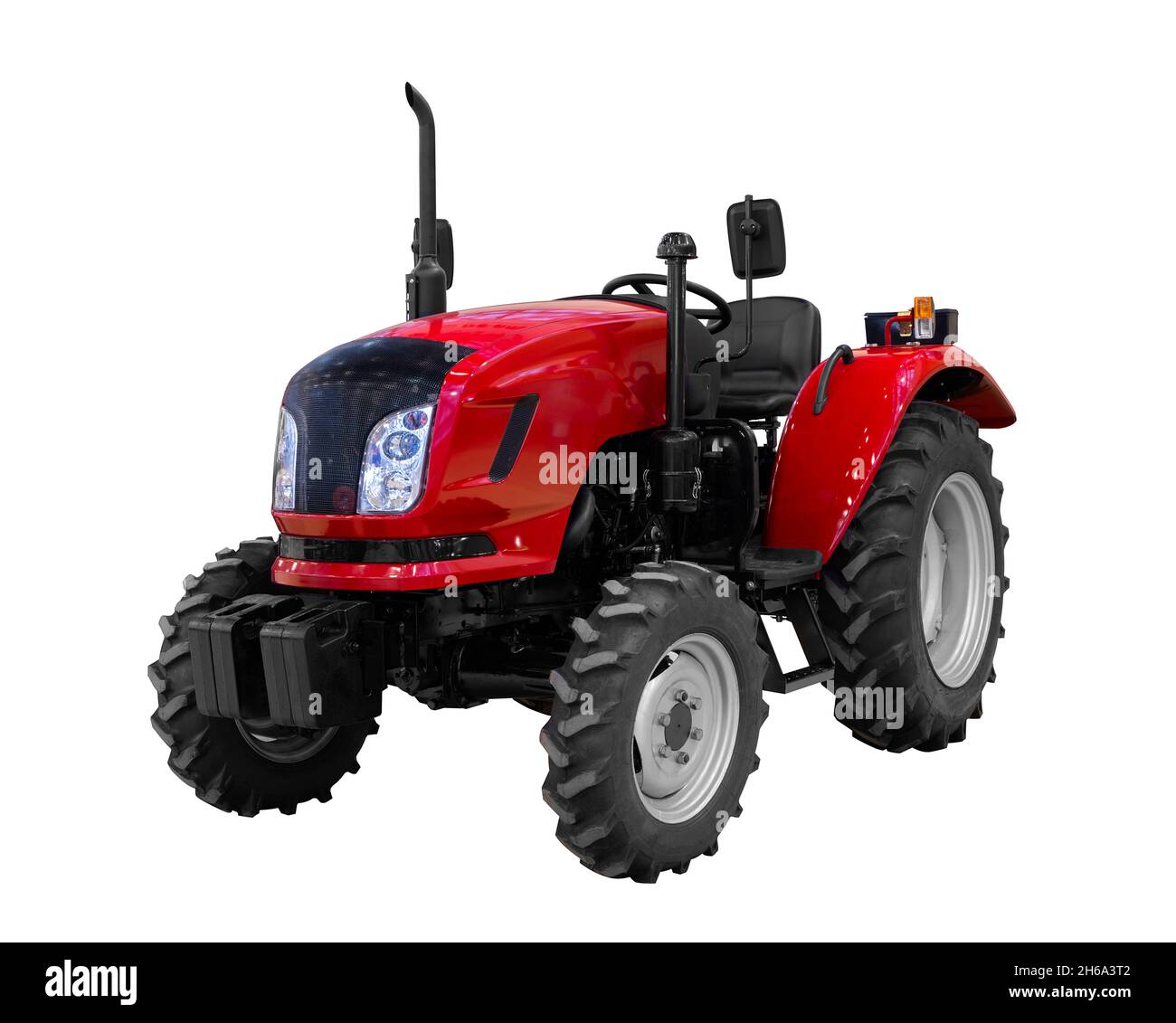 New tractor on white background Stock Photo