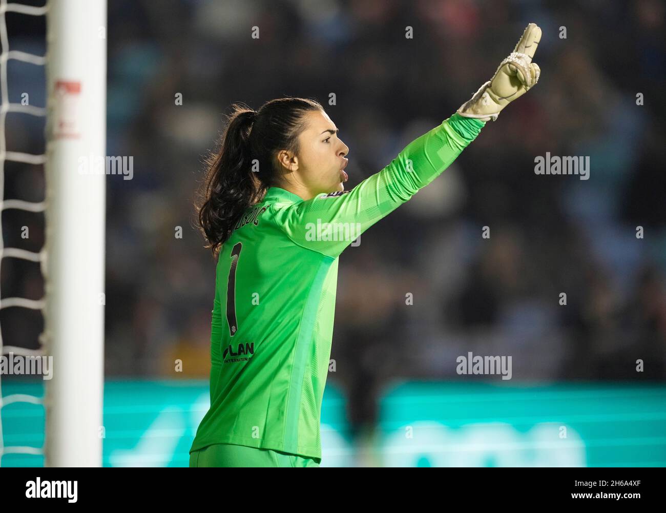 Manchester, England, 14th November 2021. Zecira Musovic of Chelsea  during the The FA Women’s Super League match at the Academy Stadium, Manchester. Picture credit should read: Andrew Yates / Sportimage Stock Photo