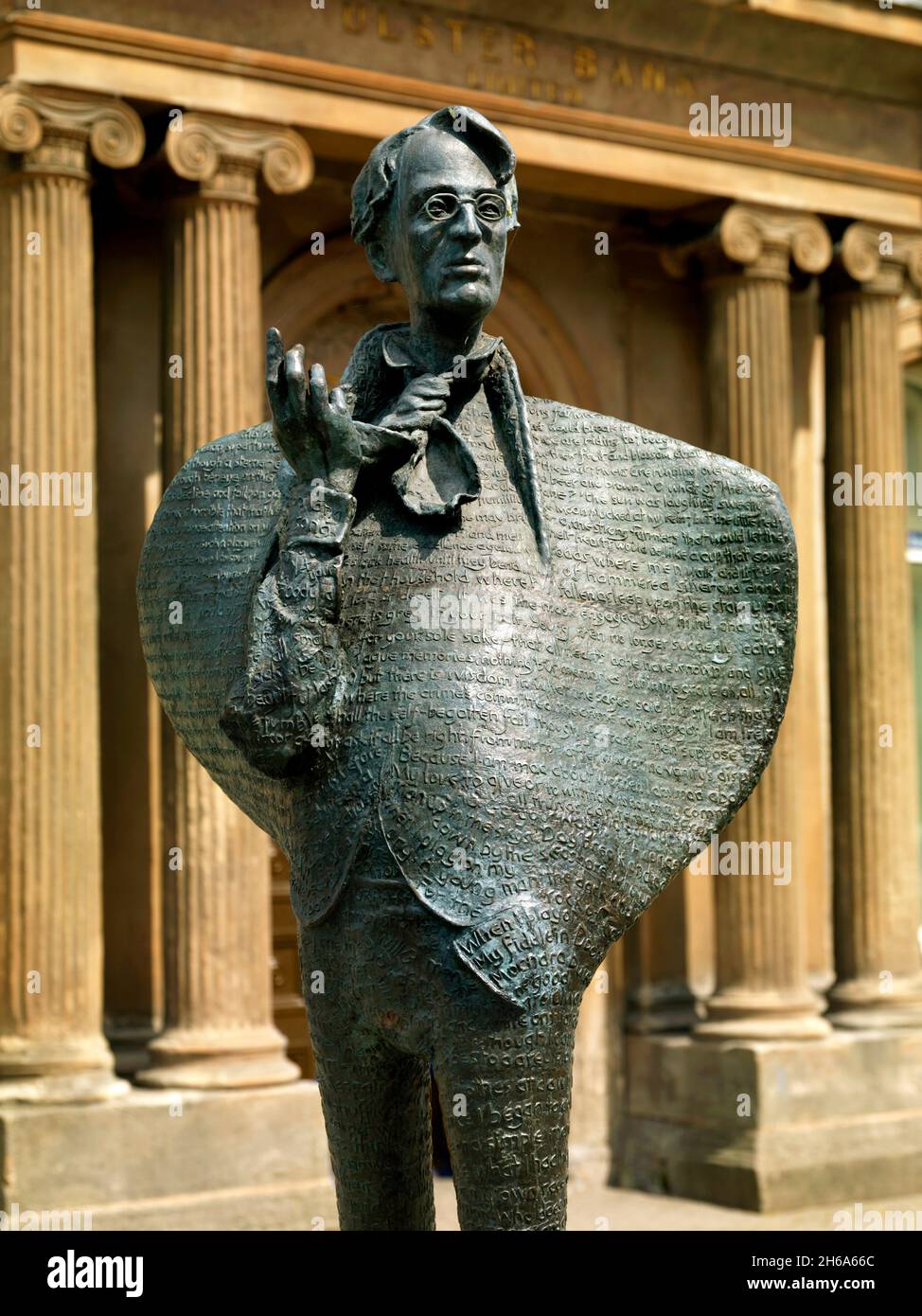 The Statue of W.B.Yeats in Sligo Town, County Sligo, Ireland Stock