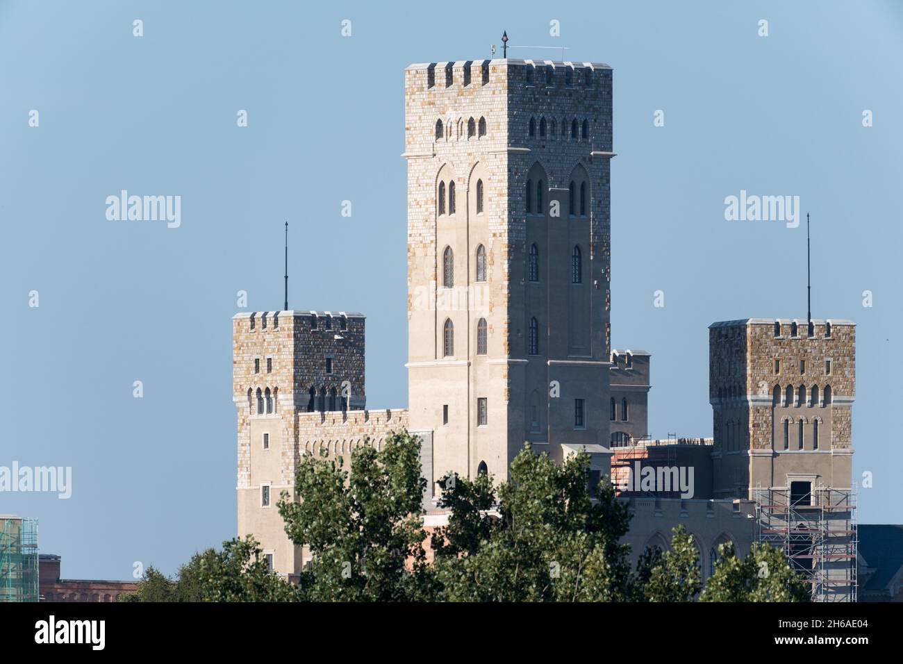 Construction site of multifunctional building castle in Stobnica, Poland. September 9th 2021 © Wojciech Strozyk / Alamy Stock Photo Stock Photo
