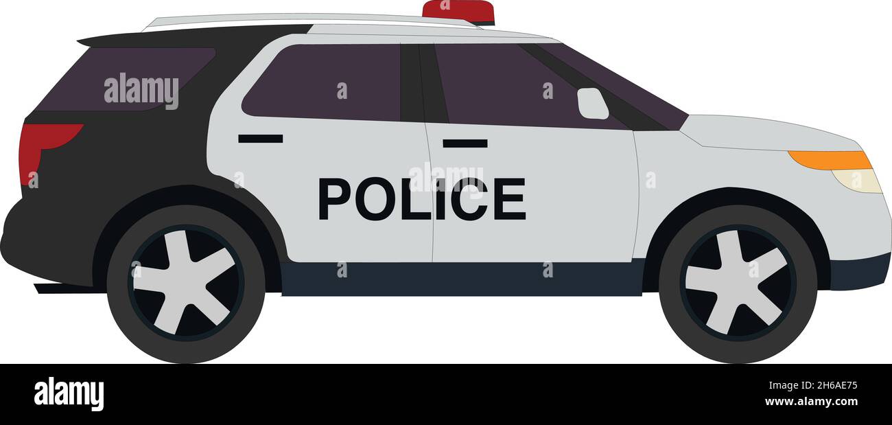 Police car vector Stock Vector