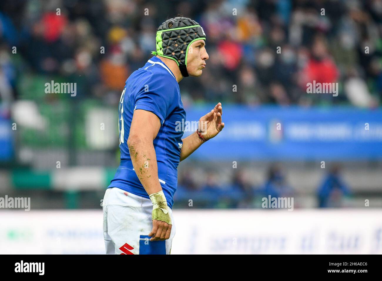 Treviso, Italy. 13th Nov, 2021. Juan Ignacio Brex (Italy) portrait during Test Match 2021, Italy vs Argentina, Autumn Nations Cup rugby match in Treviso, Italy, November 13 2021 Credit: Independent Photo Agency/Alamy Live News Stock Photo