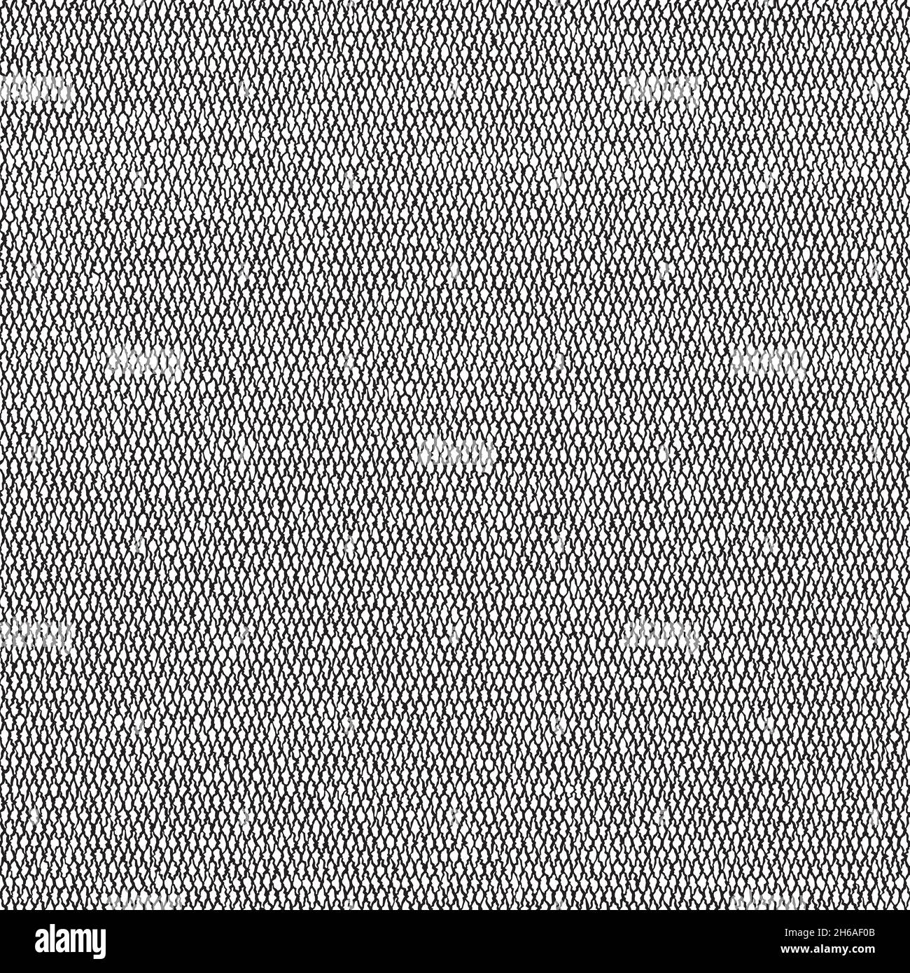 Distress overlay thread texture. Black and white micro canvas.  Seamless repeating vector texture. Great for texturing. Stock Vector