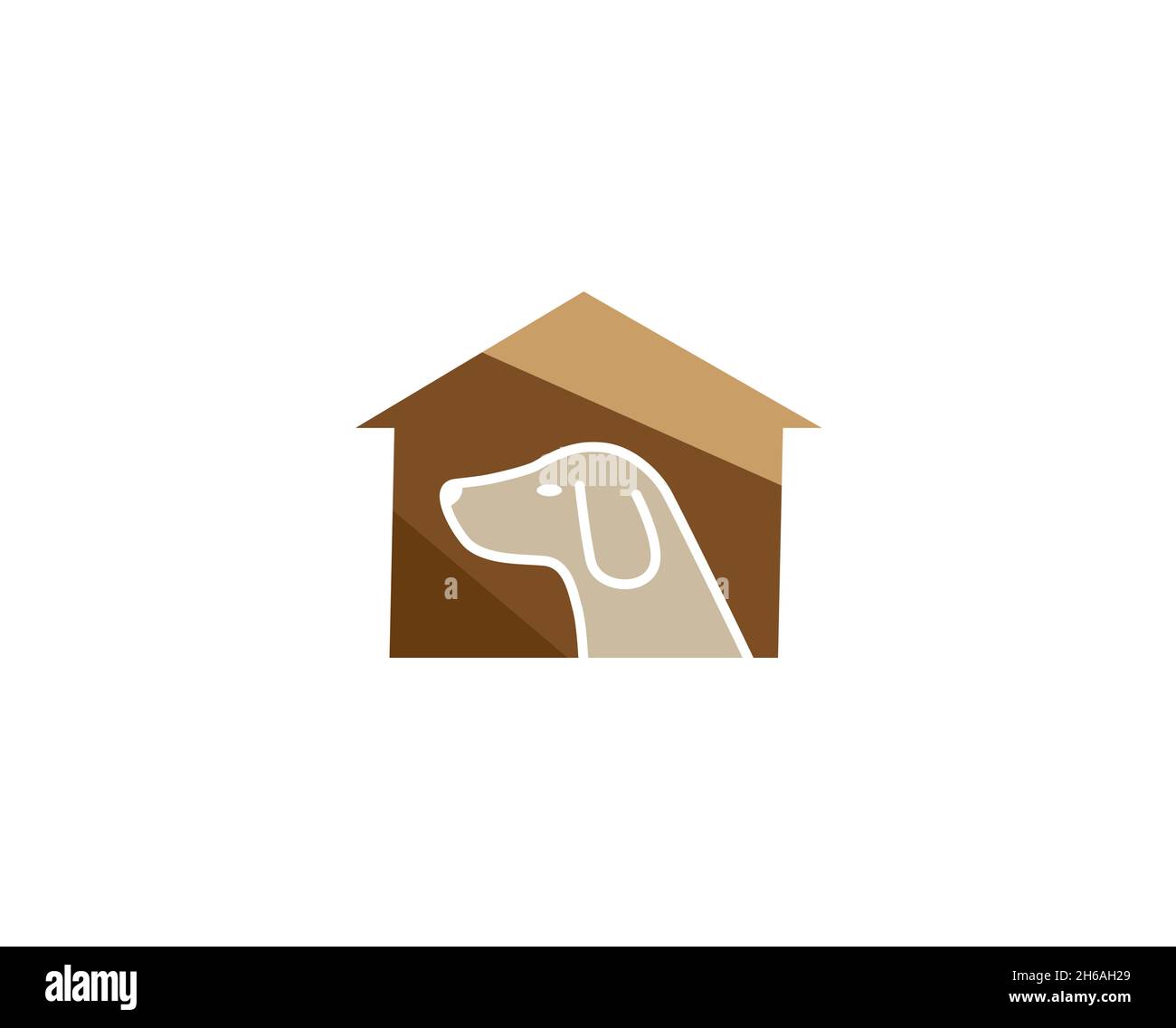 creative dog house logo vector symbol Stock Vector